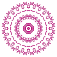 Abstract mandala decoration with round shape png