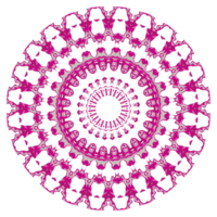 Abstract mandala decoration with round shape png