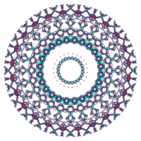 Abstract mandala ornament with circle shape png