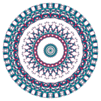 Abstract mandala ornament with circle shape png