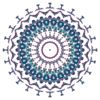 ornement de mandala abstrait avec forme de cercle png