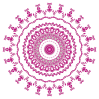 Abstract mandala decoration with round shape png