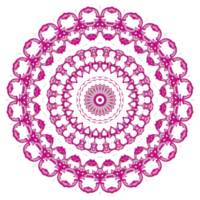 decoración de mandala abstracto con forma redonda png