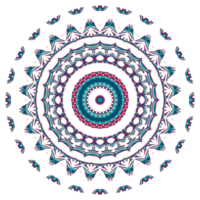 ornement de mandala abstrait avec forme de cercle png