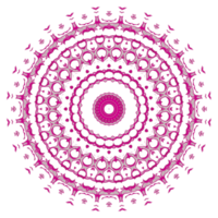 Abstract mandala decoration with round shape png
