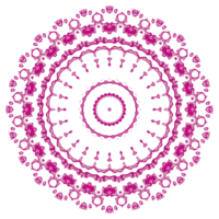 Abstract mandala decoration with round shape png