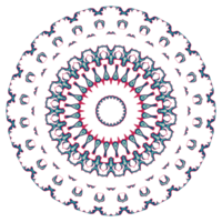 Abstract mandala ornament with circle shape png