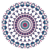 Abstract mandala ornament with circle shape png