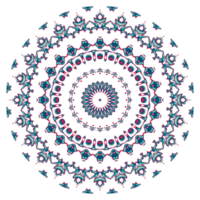 Abstract mandala ornament with circle shape png