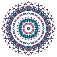 ornement de mandala abstrait avec forme de cercle png