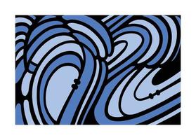 Abstract Background doodle art template vector