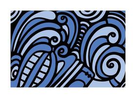 Abstract Background doodle art template vector