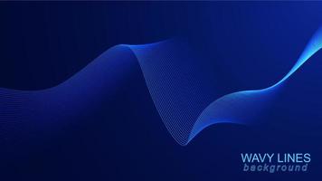 Abstract background with dynamic flowing lines vector