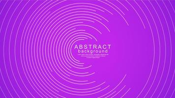 Abstract circle lines on purple background vector