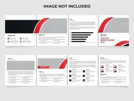 Four Fold  Business Brochure Template design Corporate Design vector