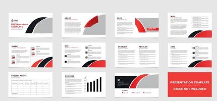Powerpoint business presentation templates set. Use for modern  presentation background, brochure design, website slider,company profile vector