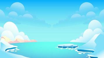 South pole vector illustration background