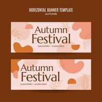 Set of abstract autumn backgrounds for social media stories or web banner. Use for event invitation, discount voucher, advertising. vector