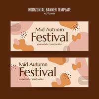 Set of abstract autumn backgrounds for social media stories or web banner. Use for event invitation, discount voucher, advertising. vector