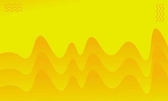 Yellow wave dynamic abstract background vector