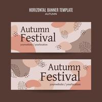 Set of abstract autumn backgrounds for social media stories or web banner. Use for event invitation, discount voucher, advertising. vector