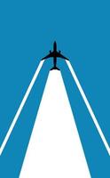 Cross Line in The Sky vector