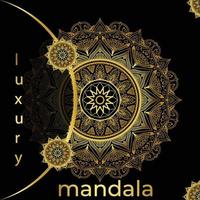 luxury mandala background design vector