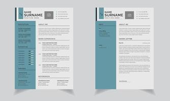 Minimal Resume Templates vector