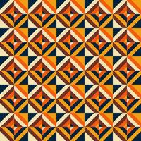 Simple geometric vintage seamless pattern design with swatches options color palette and pattern vector