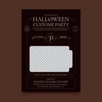 folleto de fiesta de halloween vector