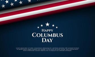 Columbus Day Background Design. vector