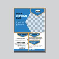 Corporate Business Flyer poster cover design layout background, vector template in A4 size - Vector