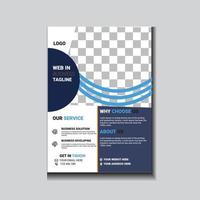 Corporate Business Flyer poster cover design layout background, vector template in A4 size - Vector