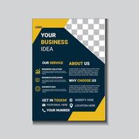 Corporate Business Flyer poster cover design layout background, vector template in A4 size - Vector