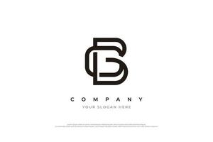 Initial Letter GB Logo or BG Monogram Logo Design Vector Template