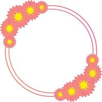 Editorial Floral Free Vector Wreath Banner, Floral Vector Frame