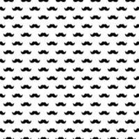 Seamless vector pattern of gentleman mustache, black curly vintage retro gentleman mustaches isolated on white background. Best used for hipster websites, desktop wallpaper, web design