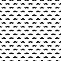 patrón vectorial sin costuras de bigote de caballero, bigotes de caballero retro vintage rizados negros aislados en fondo blanco. mejor utilizado para sitios web hipster, papel tapiz de escritorio, diseño web vector