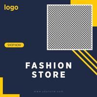 Fashion social media banner vector