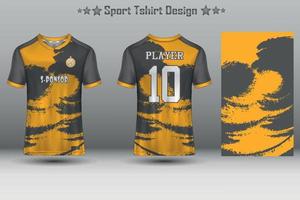 Soccer jersey mockup football jersey design sublimation sport t shirt design collection for racing, cycling, gaming, motocross vector