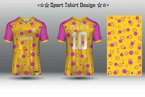 Soccer jersey mockup football jersey design sublimation sport t shirt design collection for racing, cycling, gaming, motocross vector