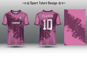 Football jersey mockup, soccer jersey mockup, cycling jersey mockup and sport jersey mockup with abstract geometric pattern Free Vector