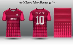 Football jersey mockup, soccer jersey mockup, cycling jersey mockup and sport jersey mockup with abstract geometric pattern Free Vector