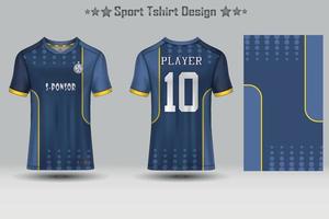 Soccer jersey mockup football jersey design sublimation sport t shirt design collection for racing, cycling, gaming, motocross vector