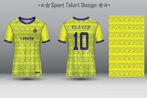 Soccer jersey mockup football jersey design sublimation sport t shirt design collection for racing, cycling, gaming, motocross vector