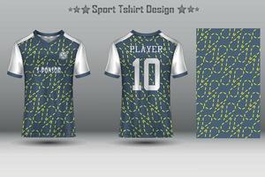 Soccer jersey mockup football jersey design sublimation sport t shirt design collection for racing, cycling, gaming, motocross vector