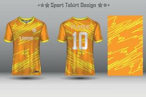 Soccer jersey mockup football jersey design sublimation sport t shirt design collection for racing, cycling, gaming, motocross vector