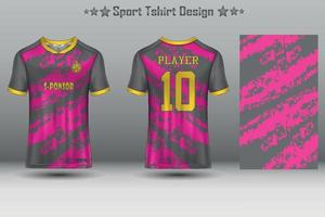 Soccer jersey mockup football jersey design sublimation sport t shirt design collection for racing, cycling, gaming, motocross vector