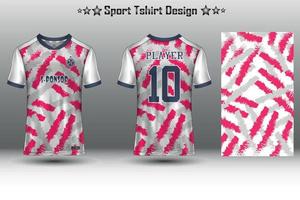 Soccer jersey mockup football jersey design sublimation sport t shirt design collection for racing, cycling, gaming, motocross vector