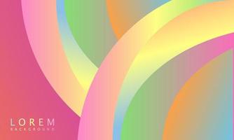 Trendy simple fluid color gradient abstract background with dynamic wave line effect. Vector Illustration For Wallpaper, Banner, Background, Card, Book Illustration, etc.